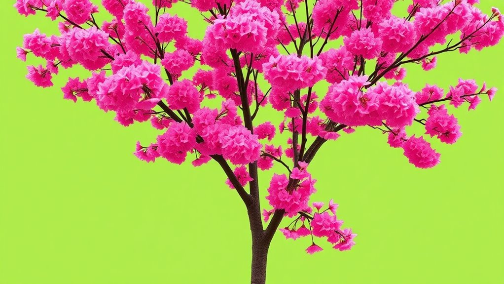 beautiful spring flowering tree