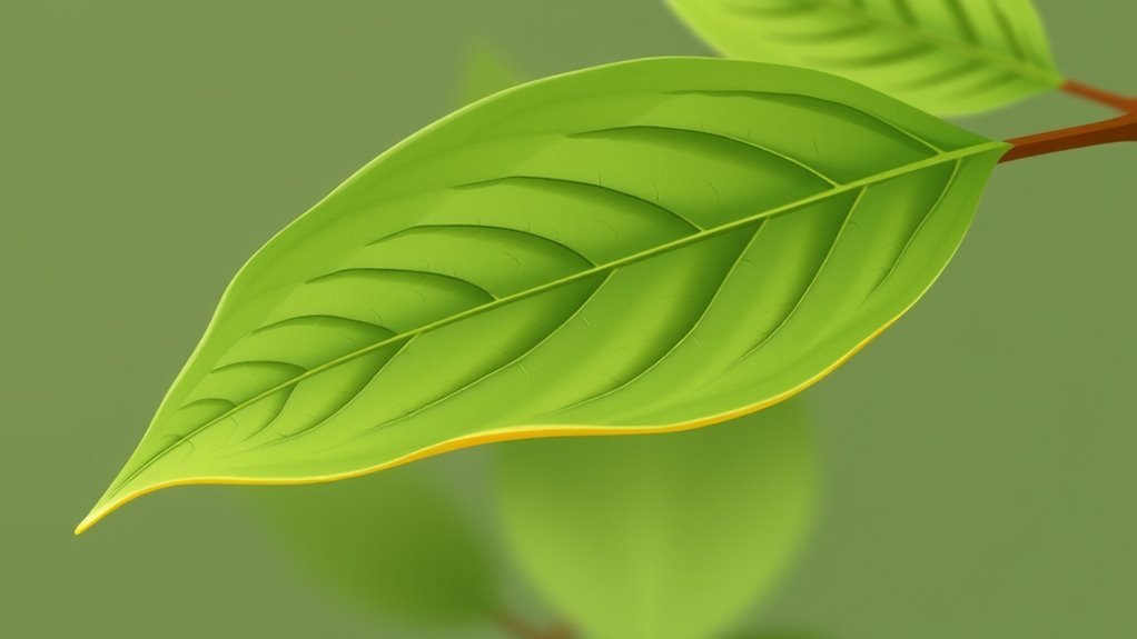 leaf edge features described