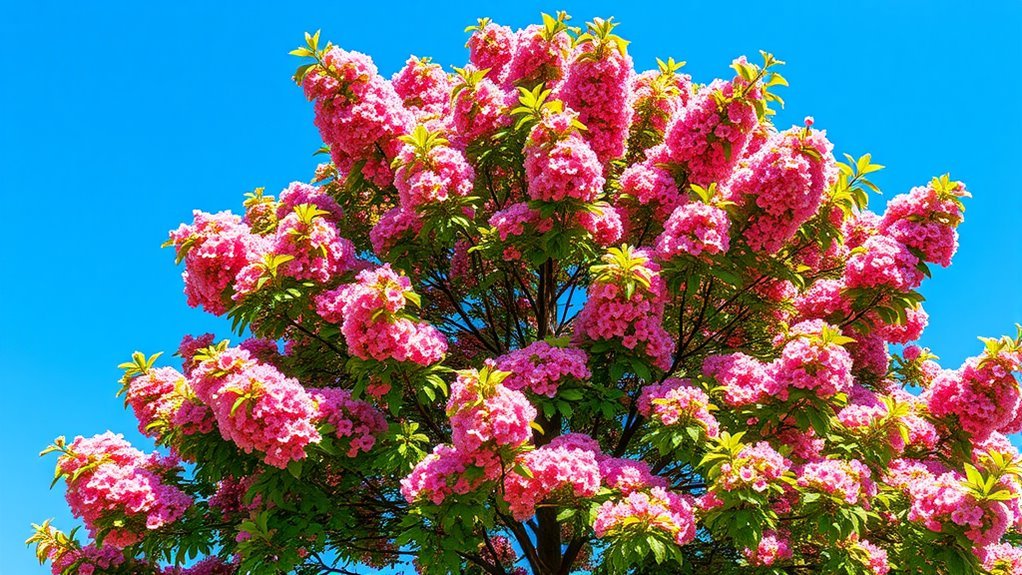 vibrant summer leaves glow